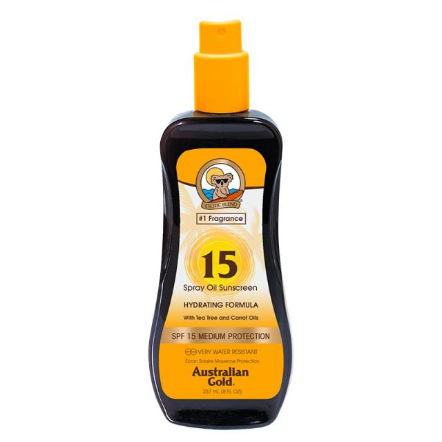SPF 15 carrot oil